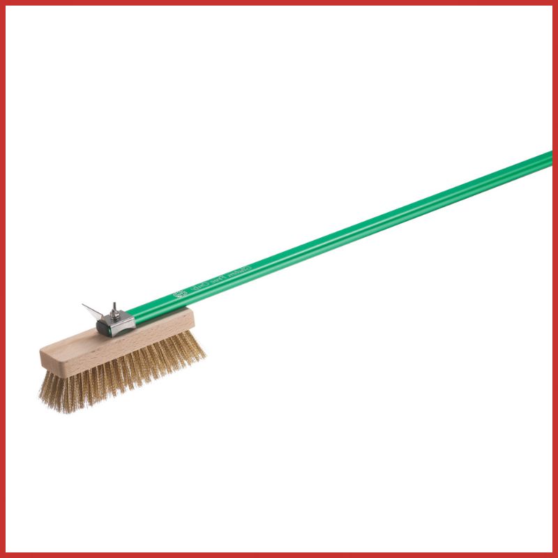 GI Metal Oven Brush ACG-SP - 20cm x 6cm Head - 150cm Handle